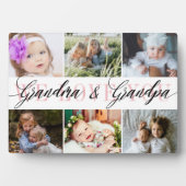 Grandma & Grandpa Photo Collage Fotoplaat (voorkant)