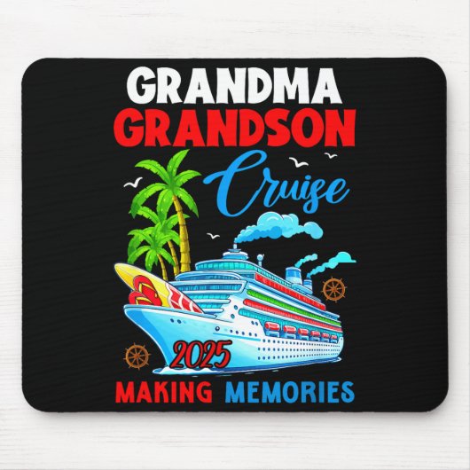 Grandma Grandson Cruise 2025 Memories Christmas Fa Muismat (Voorkant)