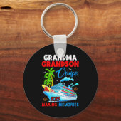 Grandma Grandson Cruise 2025 Memories Christmas Fa Sleutelhanger (Voorkant)