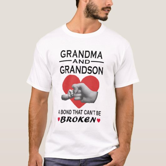 Grandma Grandson Shirt, Grandma en Grandson Bond  T-shirt (Voorkant)