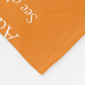 Grandma Granny Definition Orange Modern Fun Fleece Deken (Hoek)