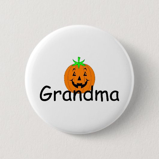 Grandma Halloween Pumpkin Ronde Button 5,7 Cm (Voorkant)