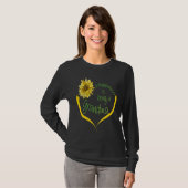 Grandma   Happiness Is Being A Grandma  Sunflower T-shirt (Voorkant volledig)