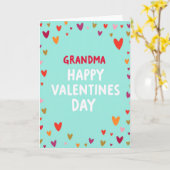 Grandma Happy Valentines Day Card Kaart (Gele Bloem)