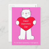 Grandma Happy Valentine's Day Feestdagenkaart (Voorkant / Achterkant)