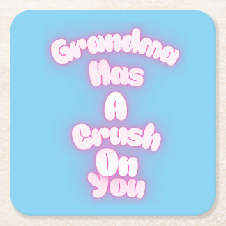 Grandma has a crush on you kartonnen onderzetters