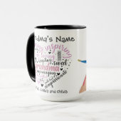 Grandma Heart Nurturturturturing Beloved  foto Mok (Voorkant links)