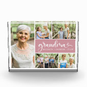 Grandma Heart Photo Collage Photo Block Fotoblokken (Voorkant)