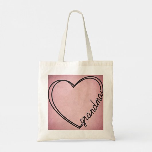 Grandma Heart Tote Bag (Achterkant)