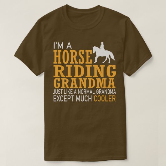 Grandma Horse grootmoeder T-shirt (Design voorkant)