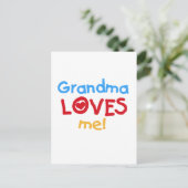 Grandma houdt van me T-shirts Briefkaart (Staand voorkant)