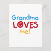 Grandma houdt van me T-shirts Briefkaart (Voorkant)