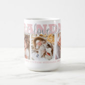 GRANDMA I Love You 3 Photos Pink Koffiemok (Center)