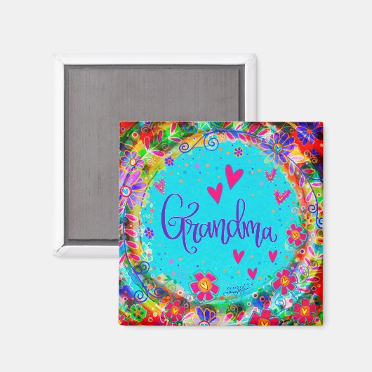 "Grandma" Inspiron Magnet (Voorkant / Achterkant)