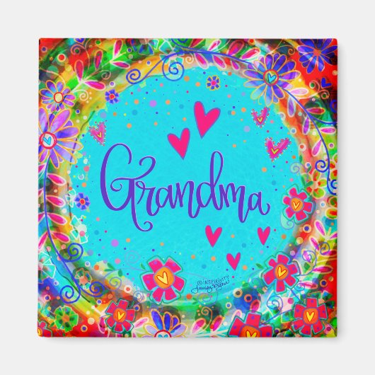 "Grandma" Inspiron Magnet (Voorkant)
