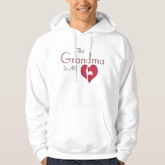 GRANDMA IS ALLEMAAL HOODED SWEATSHIRT (Voorkant)