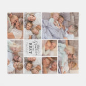 Grandma is de beste foto Collage Fleece Blanket Deken (Voorkant (Horizontaal))