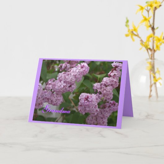 Grandma Kaart (Gele Bloem)