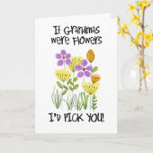 Grandma Kaart (Gele Bloem)