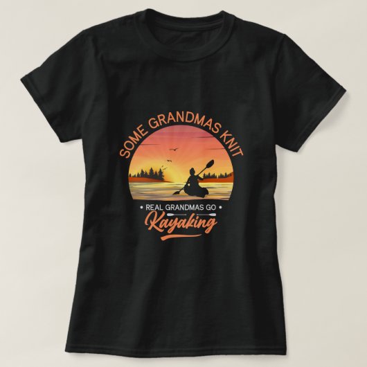 Grandma Kayaking T-shirt (Design voorkant)
