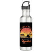 Grandma Kayaking Waterfles (Voorkant)