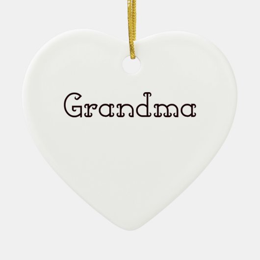 Grandma Keramisch Ornament (Voorkant)