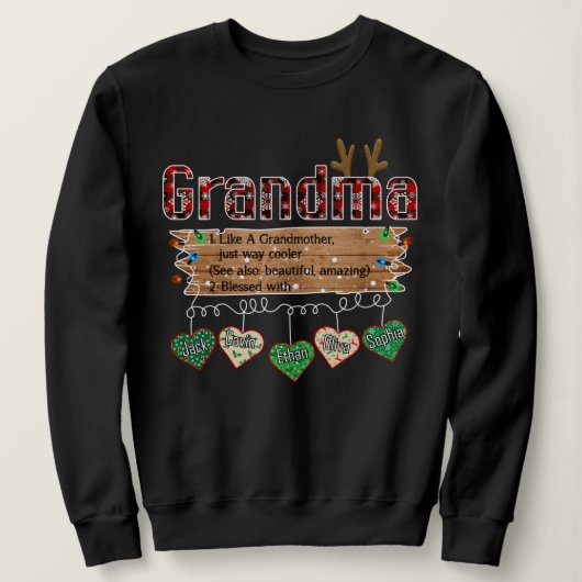 Grandma Kerstmis Trui (Design voorkant)