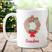 Grandma Kerstmis Wreath Koffiemok