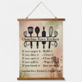 Grandma Kitchen Hangend Wandkleed (Voorkant)
