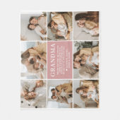 Grandma Letter Custom Personalized Fleece Blanket (Voorkant)