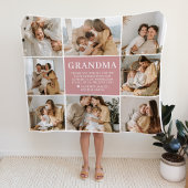 Grandma Letter Custom Personalized Fleece Blanket