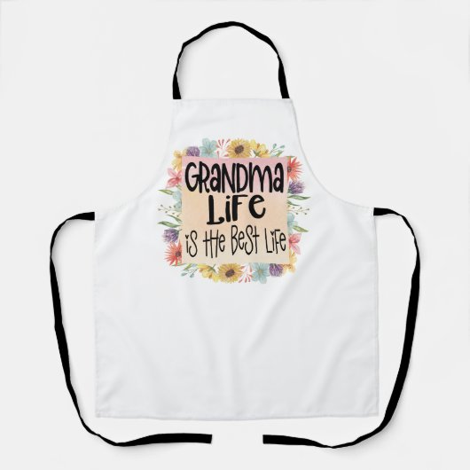Grandma Life is het beste leven Schort (Voorkant)