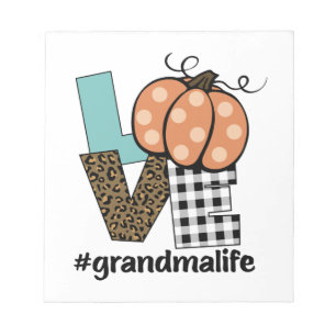 Grandma Life Pumpkin Love Notitieblok