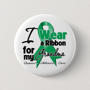 Grandma - Liver Cancer Ribbon.png Ronde Button 5,7 Cm