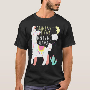 Grandma Llama heeft een drama Animal Cute Llama no T-shirt