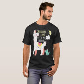 Grandma Llama heeft een drama Animal Cute Llama no T-shirt (Voorkant volledig)