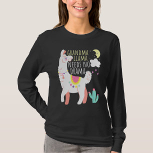 Grandma Llama heeft een drama Animal Cute Llama no T-shirt