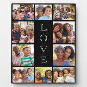 Grandma Love 10 Photo Collage Black Fotoplaat (Voorkant)