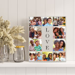 Grandma Love 10 Photo Collage Taupe Imitatie Canvas Print<br><div class="desc">Een foto-collage faux canvas om de beste oma ooit te vieren. Personaliseer haar foto's van haar kleinkinderen,  kinderen en andere familieleden met tien foto's. "LOVE" staat in elegante tekst onderaan het midden.</div>