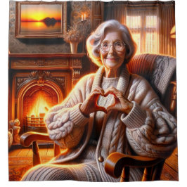 Grandma Love Douchegordijn