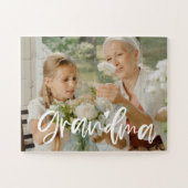 Grandma Love Script Personalized Gift Legpuzzel (Horizontaal)