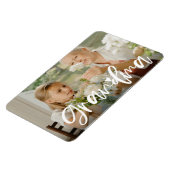 Grandma Love Script Persoonlijke foto Gift Magneet (Linkerzijde)