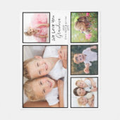 Grandma Love You Personalized Photo Fleece Deken (Voorkant)