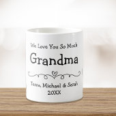 Grandma Love You Personalized Photo Koffiemok