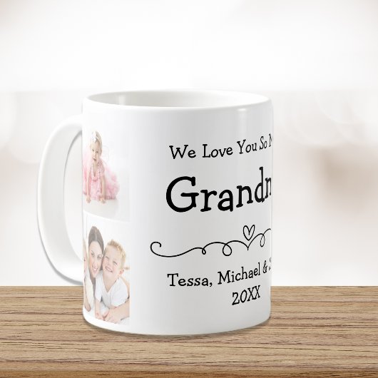 Grandma Love You Personalized Photo Koffiemok