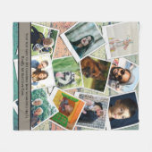 Grandma Love You Photo Collage Fleece Deken (Voorkant (Horizontaal))