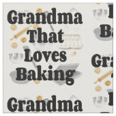 Grandma Loves Baking Stof (Close Up)