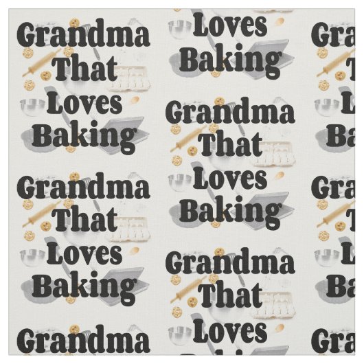 Grandma Loves Baking Stof (Swatch)