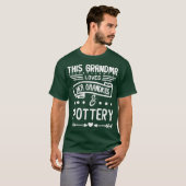 Grandma Loves Her Grandkids Pottery Grandma T-shirt (Voorkant volledig)