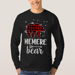 Grandma Memere Beer Kerstmis Pajama Red Pset Buf T-shirt